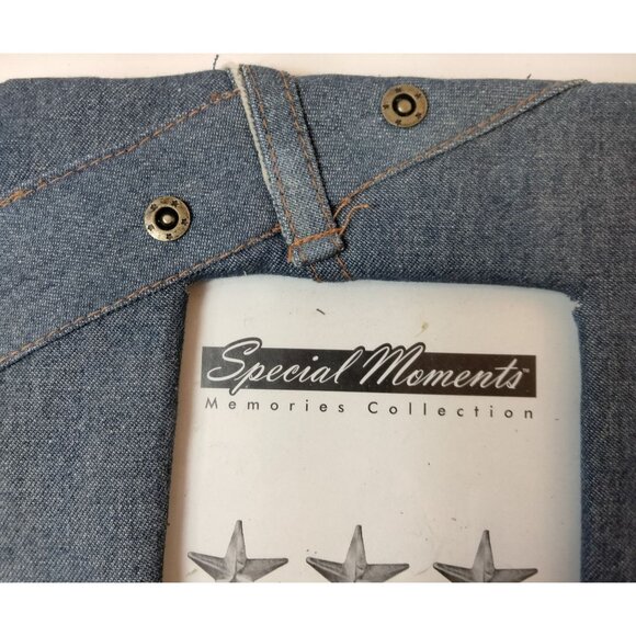 Special Moments Denim Photo Frame Blue Jean Memories Collection 4 X 6 Tabletop - Picture 4 of 5